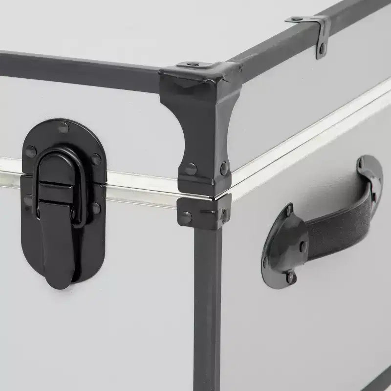 30" Wheeled Storage Trunk with Lock – Vinyl Exterior, 200 lb Capacity