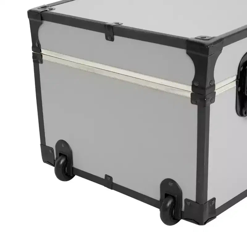 30" Wheeled Storage Trunk with Lock – Vinyl Exterior, 200 lb Capacity