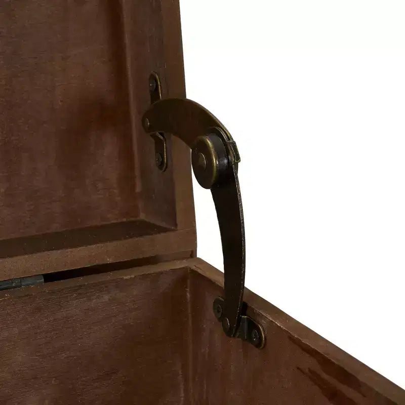 Small Wooden Arch Storage Trunk – Brown