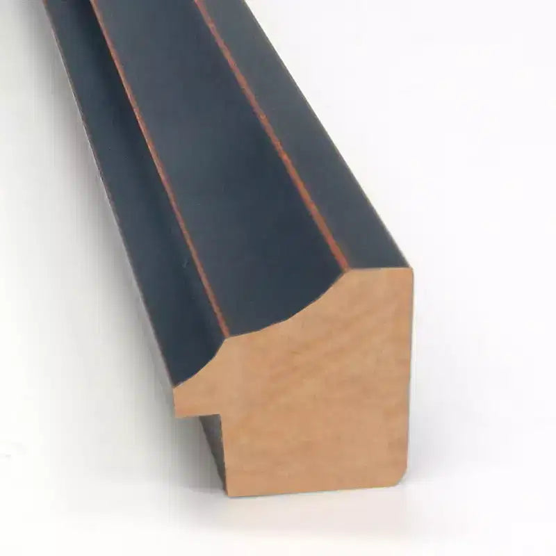 30" x 24" Non-Beveled Wood Framed Bathroom Wall Mirror - Dark Bronze