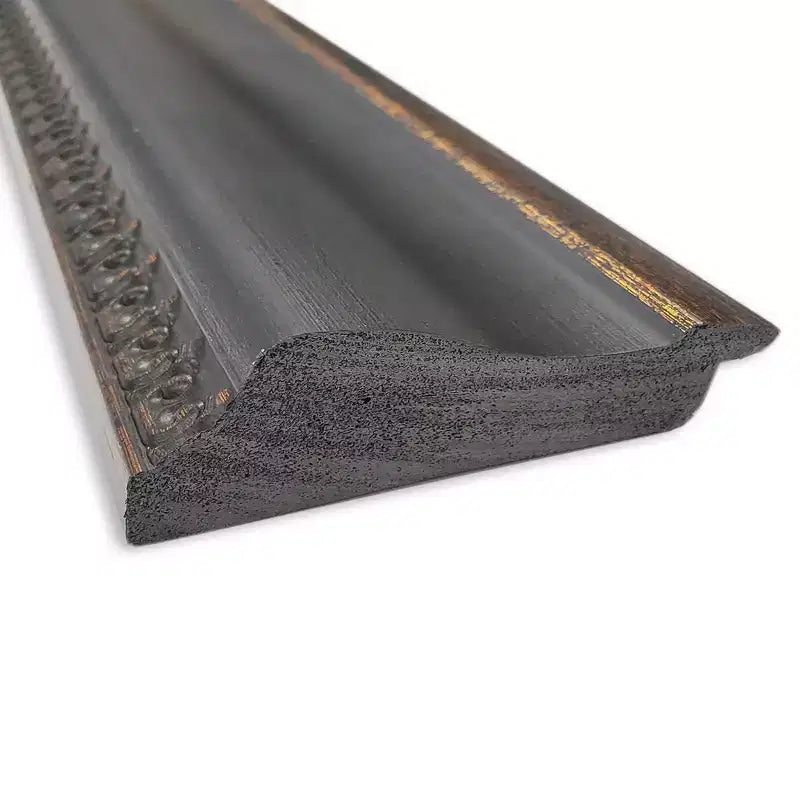 24" x 30" Non-Beveled Framed Bathroom Wall Mirror - Black Bronze Polystyrene Frame, Includes Mounting Hardware