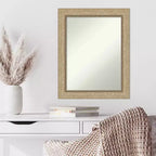 Miroir mural encadré champagne non biseauté 23" x 29"