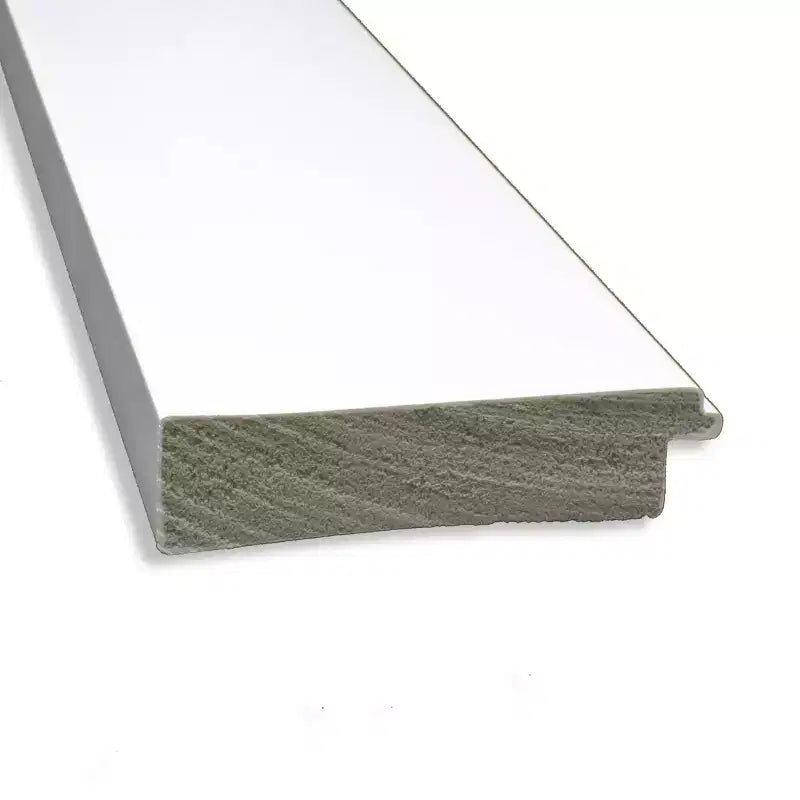 34" x 28" Non-Beveled Cabinet White Wall Mirror - Modern Style, Polystyrene Frame, Includes Mounting Hardware