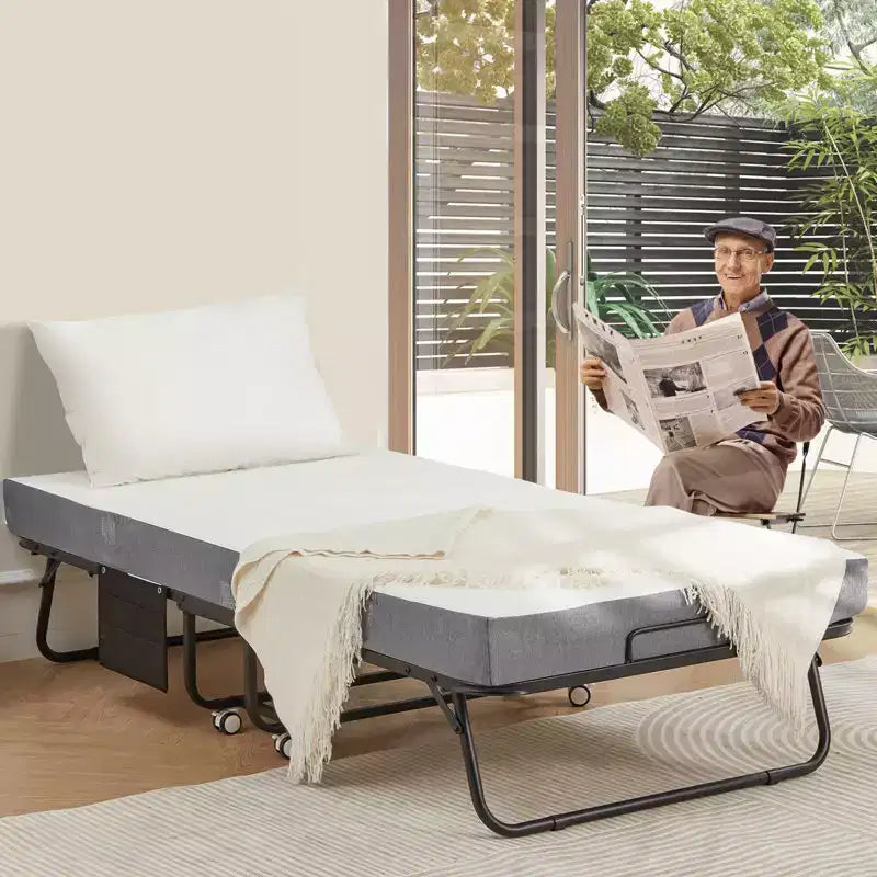 38'' Folding Bed with Mattress Included, Daybed