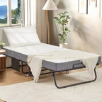 Lit pliant de 96,5 cm avec matelas inclus, lit de repos