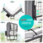 Lit pliant de 96,5 cm avec matelas inclus, lit de repos