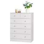 Commode blanche à 6 tiroirs, 66 cm l