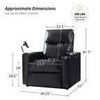 Fauteuil inclinable électrique en cuir véritable