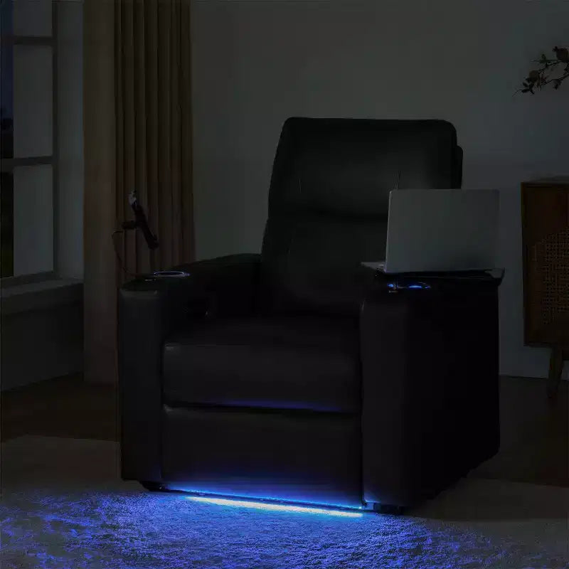 Genuine Leather Power Recliner Chair