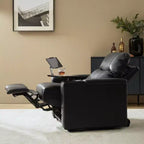 Fauteuil inclinable électrique en cuir véritable