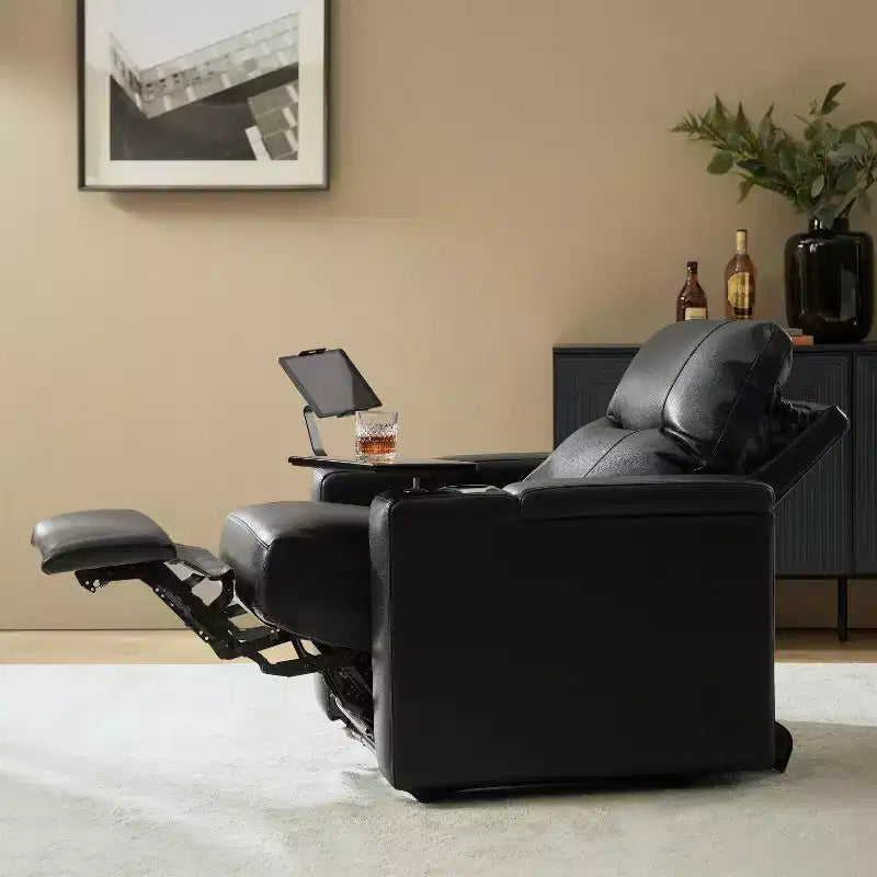 Genuine Leather Power Recliner Chair