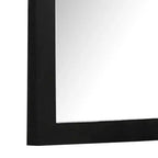 Miroir de commode mural 41 pouces, cadre noir avec garniture en acrylique doré