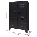 Armoire métallique avec étagères réglables