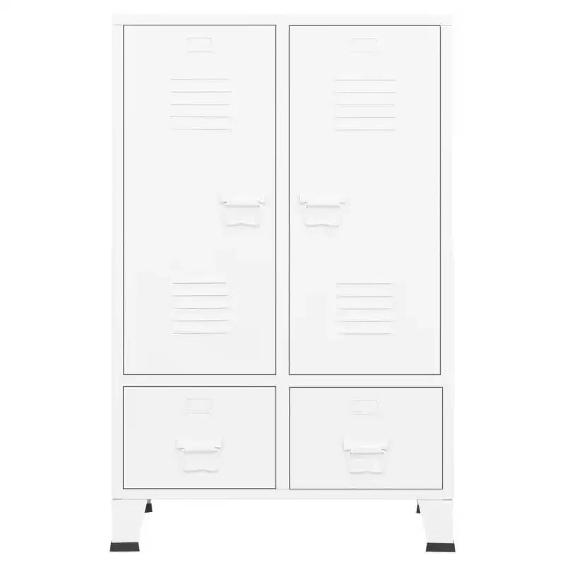 Sheet Metal Wardrobe with Adjustable Shelves