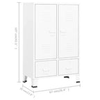Armoire métallique avec étagères réglables