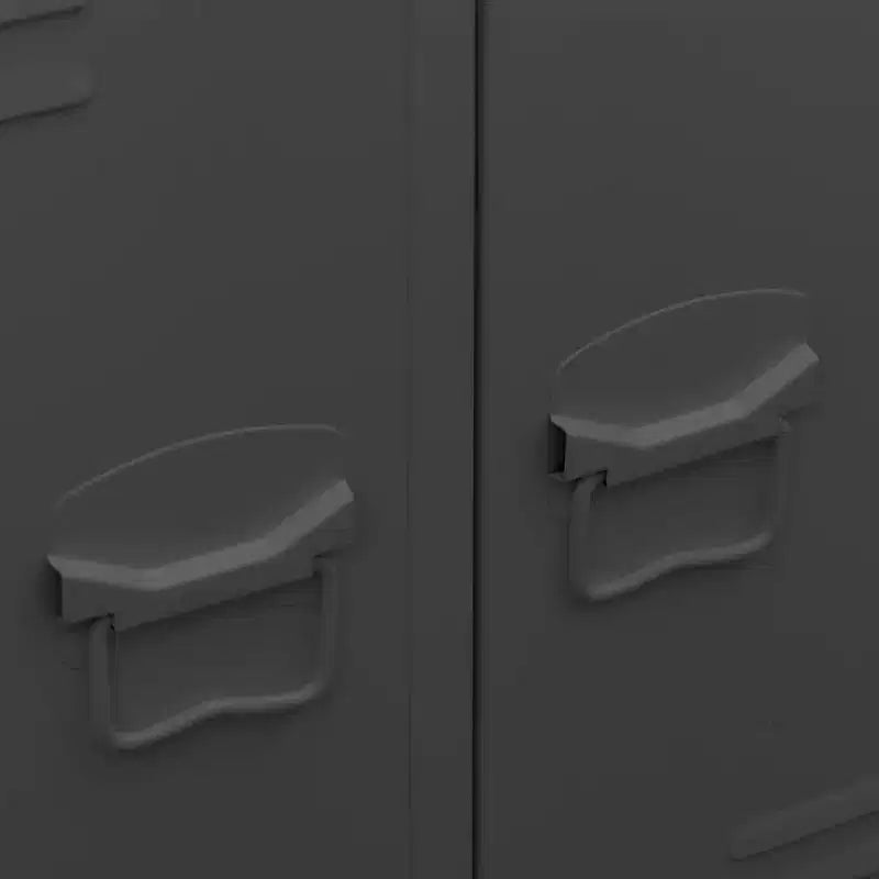 Sheet Metal Wardrobe with Adjustable Shelves