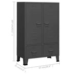 Armoire métallique avec étagères réglables