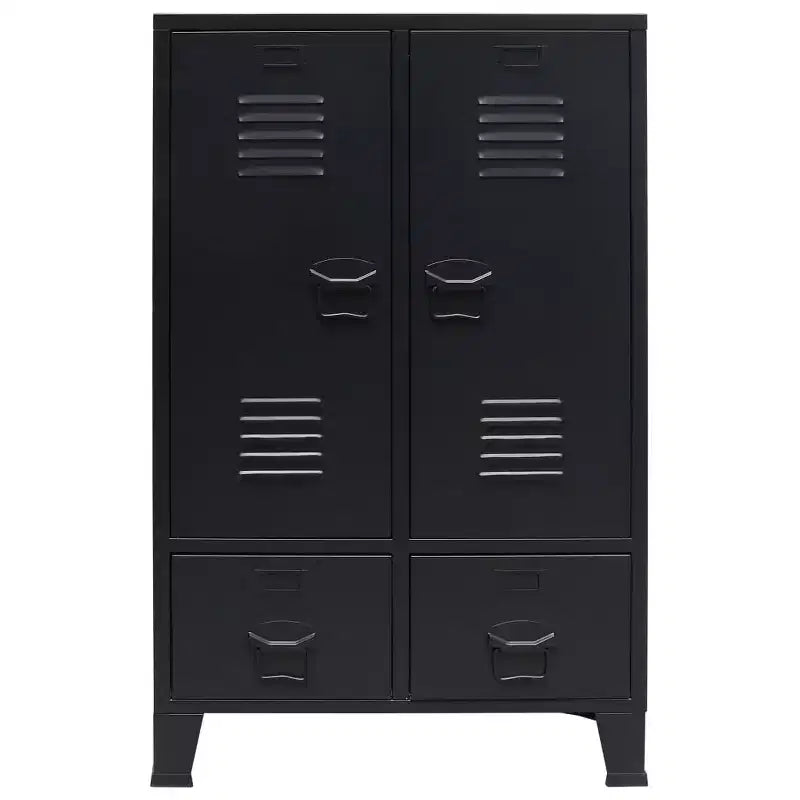 Sheet Metal Wardrobe with Adjustable Shelves
