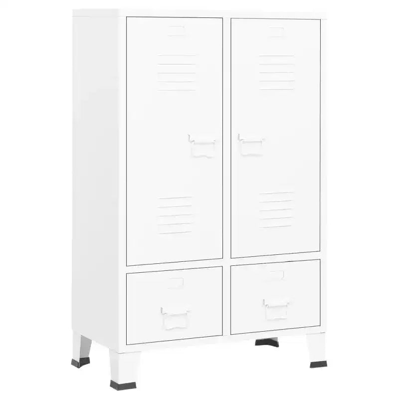 Sheet Metal Wardrobe with Adjustable Shelves