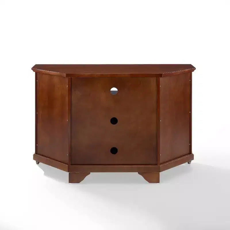 Corner TV Stand for TVs up to 48" - Dark Red