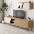 TV Stand for TVs up to 70" - Light Oak