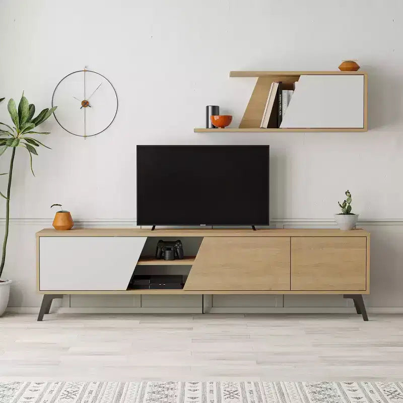 TV Stand for TVs up to 70" - Light Oak