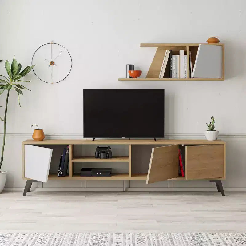 TV Stand for TVs up to 70" - Light Oak