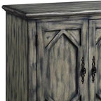 Meuble de rangement décoratif Pavan gris rustique
