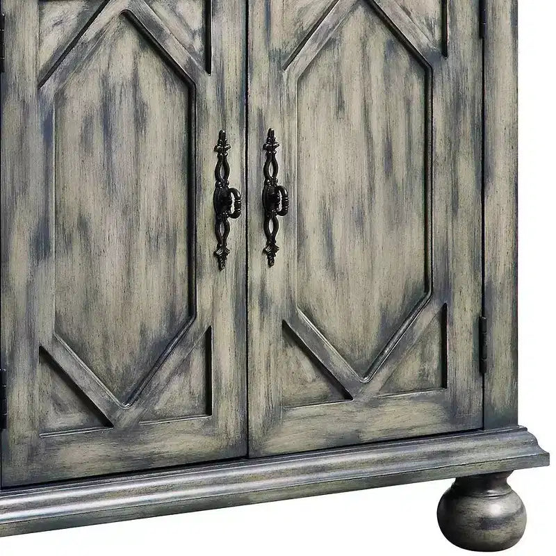 Pavan Decorative Storage Cabinet in Rustic Gray