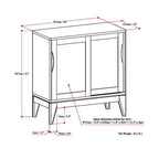 Meuble bas de rangement Pearson – Blanc