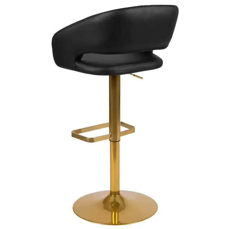 Modern Bar Stool with Adjustable Height and Swivel Seat