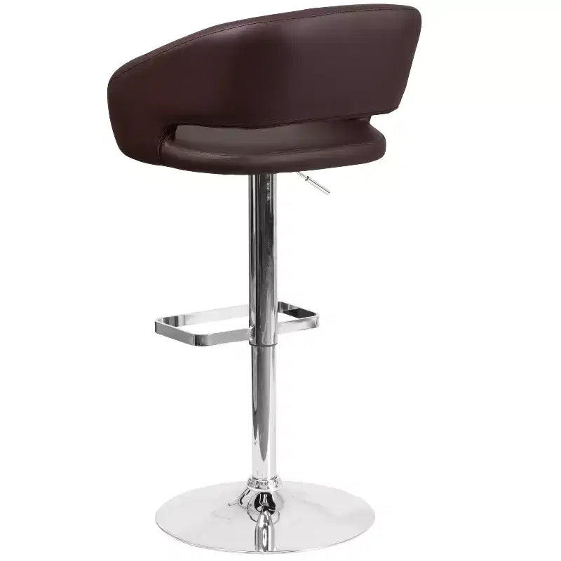 Modern Bar Stool with Adjustable Height and Swivel Seat