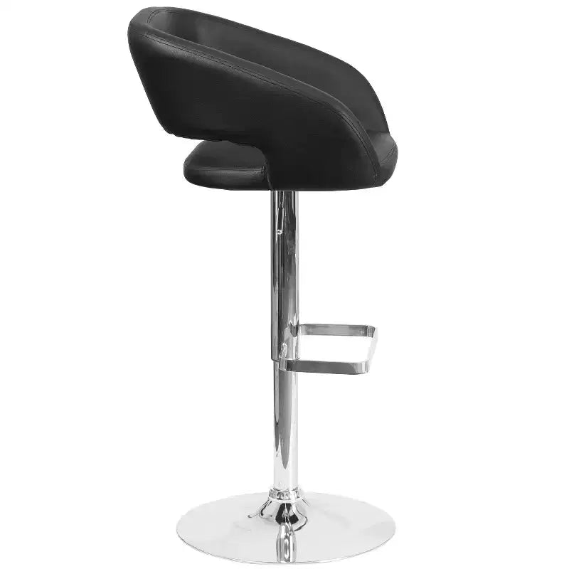 Modern Bar Stool with Adjustable Height and Swivel Seat