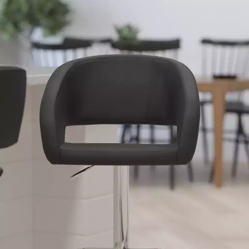 Modern Bar Stool with Adjustable Height and Swivel Seat