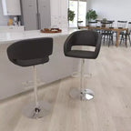 Tabouret de bar moderne avec hauteur réglable et assise pivotante