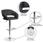Tabouret de bar moderne avec hauteur réglable et assise pivotante