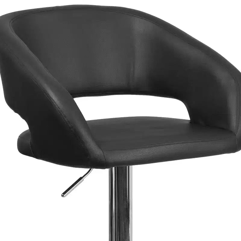 Modern Bar Stool with Adjustable Height and Swivel Seat