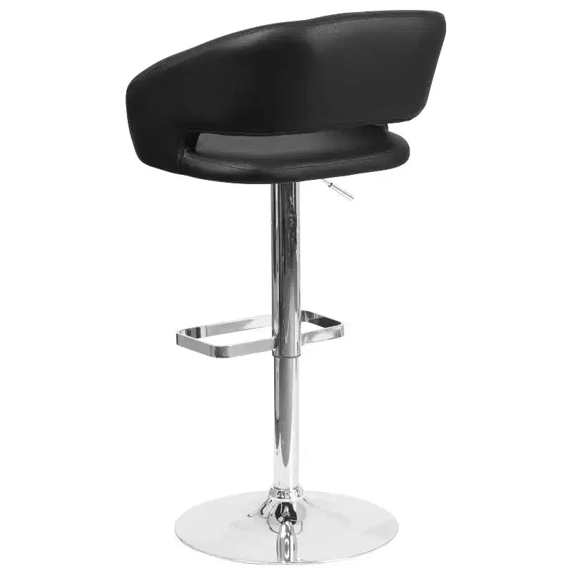 Modern Bar Stool with Adjustable Height and Swivel Seat