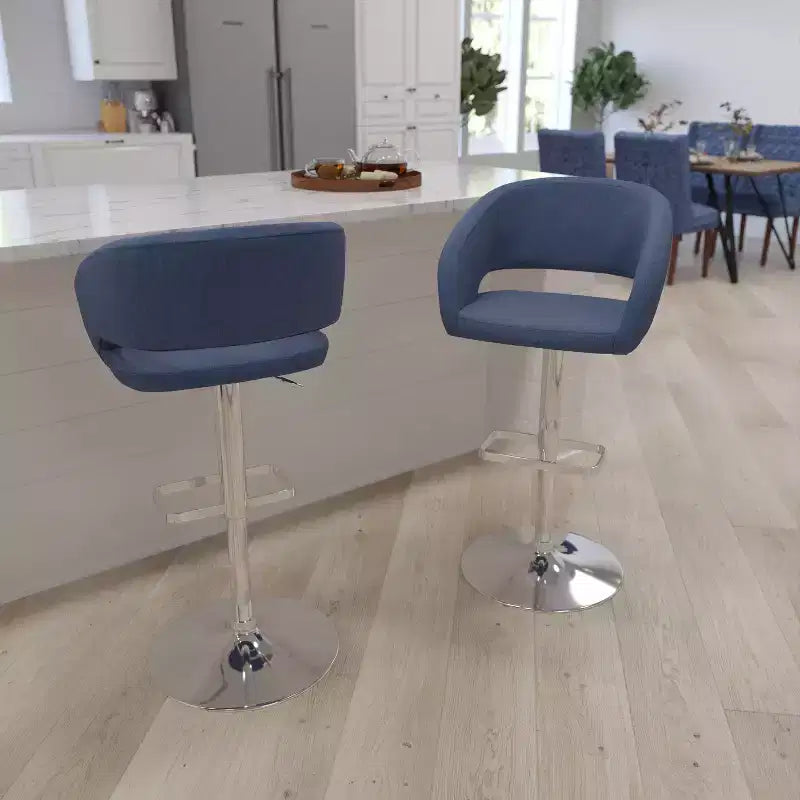 Modern Bar Stool with Adjustable Height and Swivel Seat