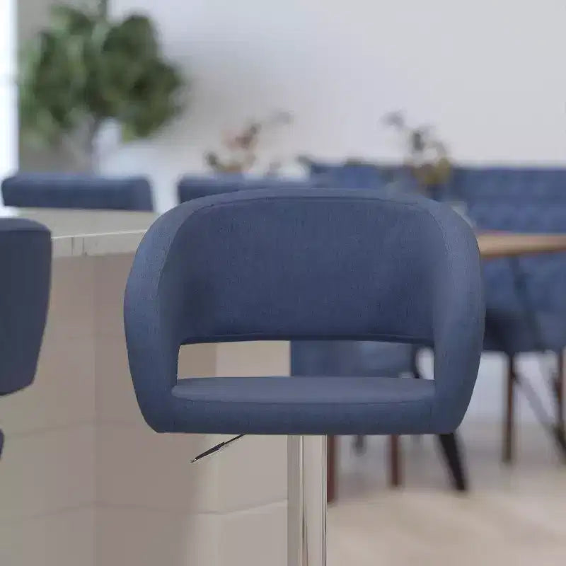 Modern Bar Stool with Adjustable Height and Swivel Seat