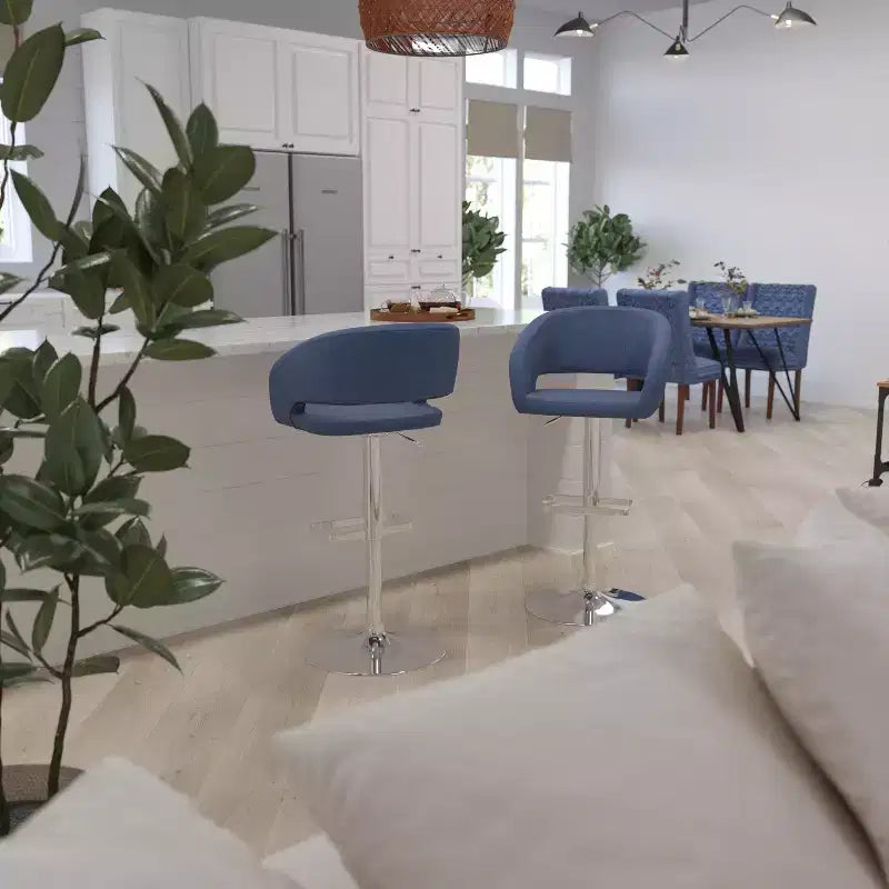 Modern Bar Stool with Adjustable Height and Swivel Seat