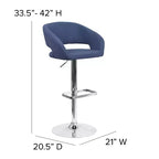 Tabouret de bar moderne avec hauteur réglable et assise pivotante