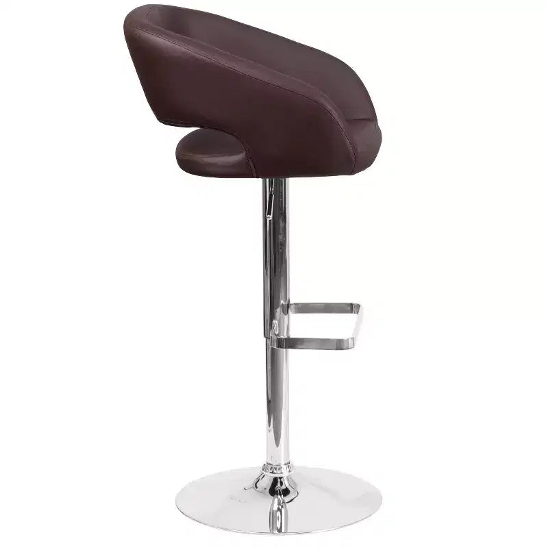 Modern Bar Stool with Adjustable Height and Swivel Seat