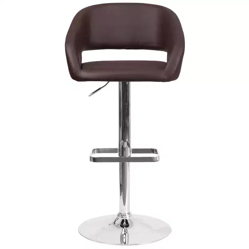 Modern Bar Stool with Adjustable Height and Swivel Seat