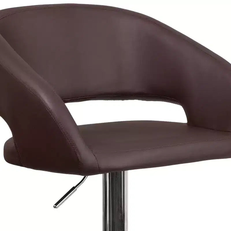 Modern Bar Stool with Adjustable Height and Swivel Seat