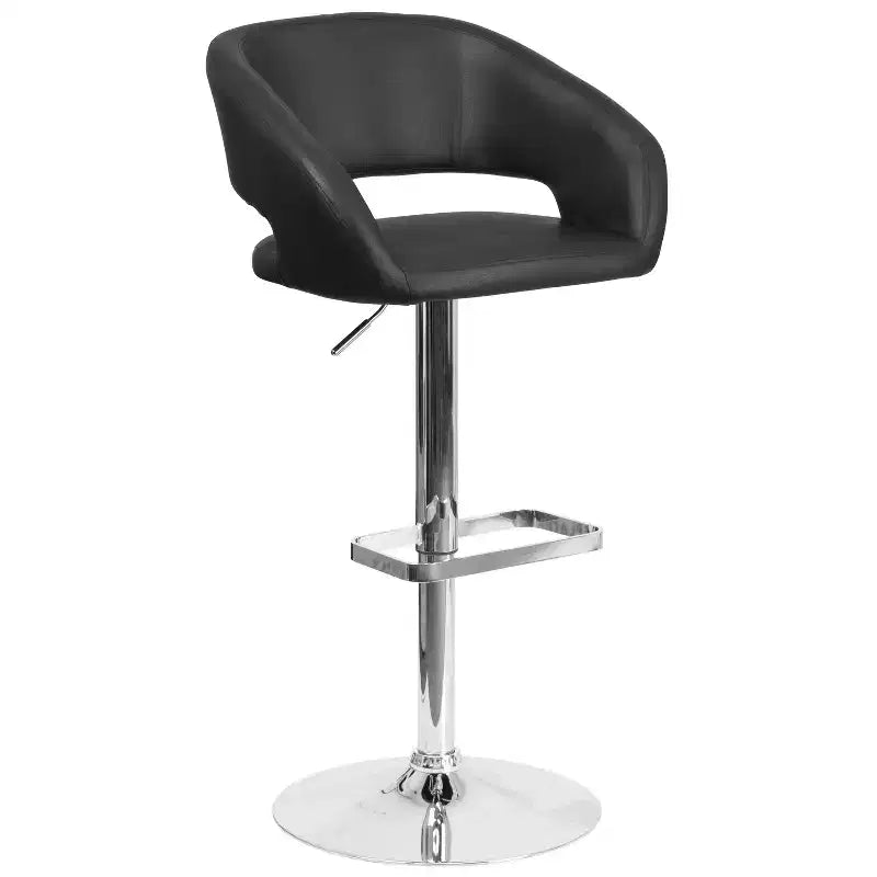 Modern Bar Stool with Adjustable Height and Swivel Seat