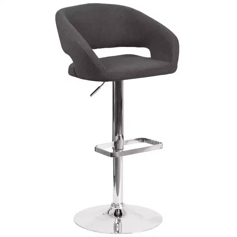 Modern Bar Stool with Adjustable Height and Swivel Seat