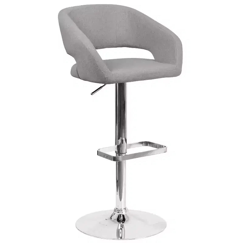 Modern Bar Stool with Adjustable Height and Swivel Seat