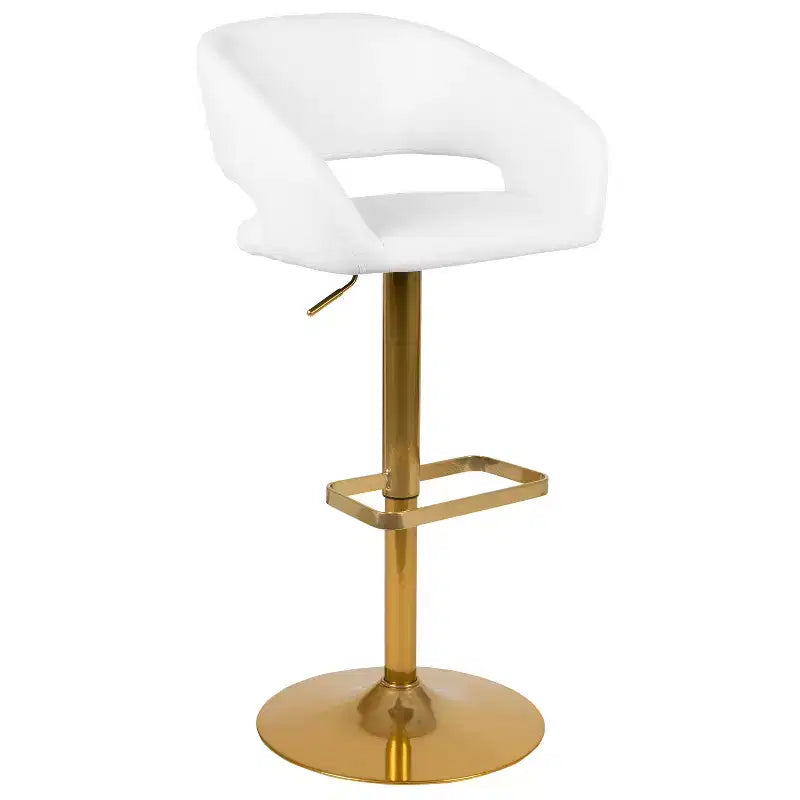 Modern Bar Stool with Adjustable Height and Swivel Seat
