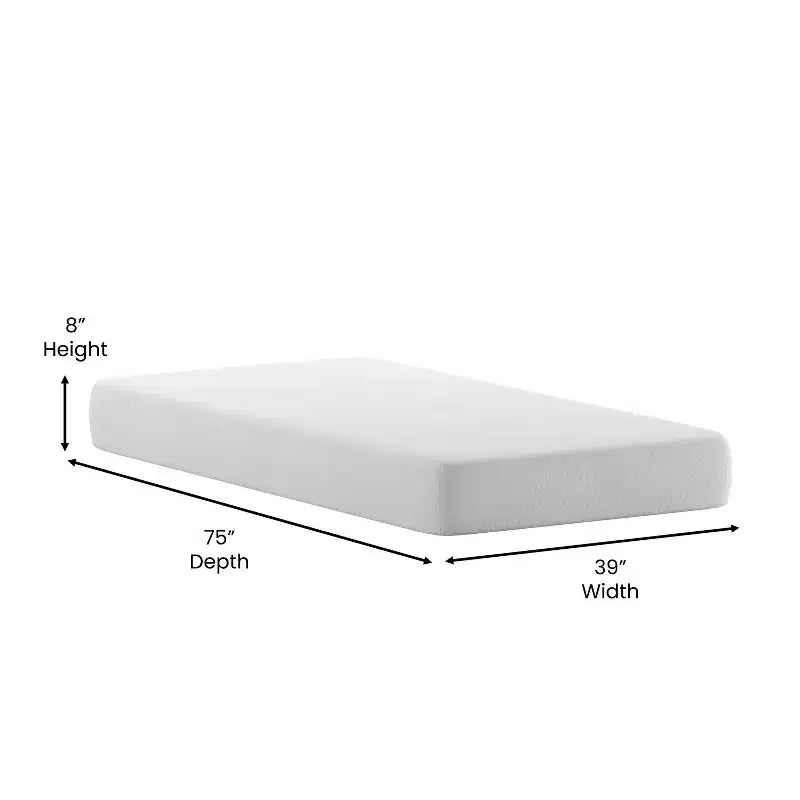 Memory Foam Mattress with Charcoal & Green Tea Cooling Gel
